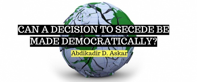 Can a decision to secede be made democratically?